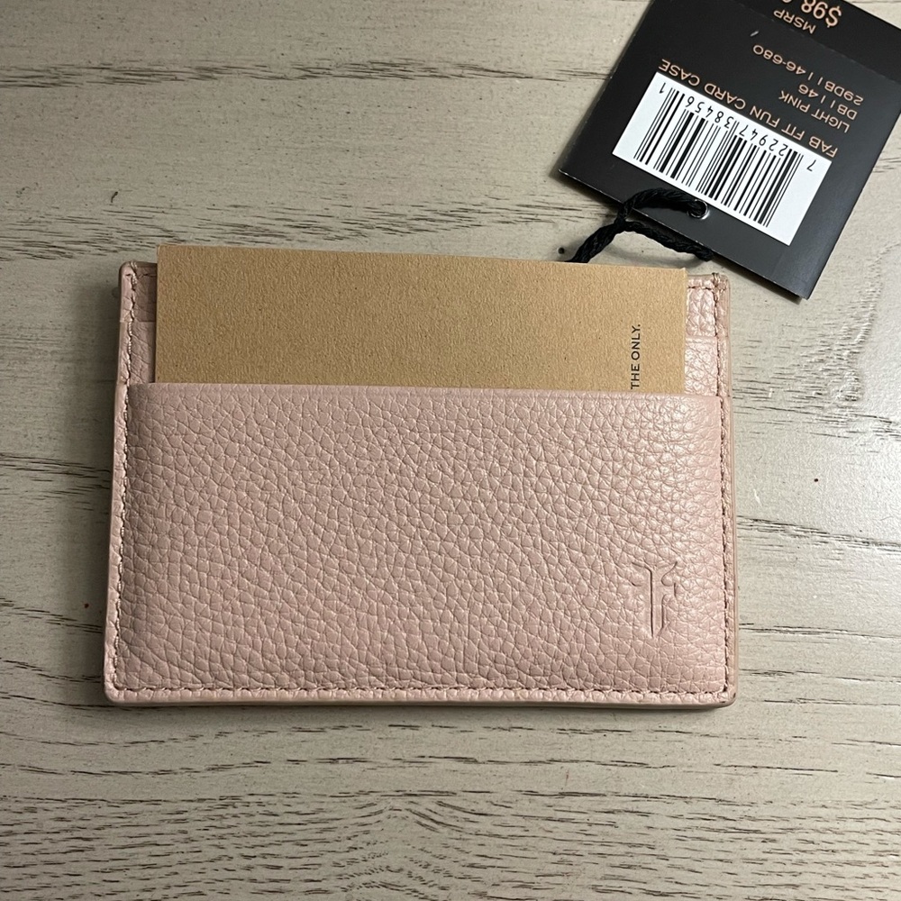 Frye billfold. Blush pink. Brand new.